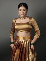 Molten Gold Tissue Silk Lehenga  (Set of 2) - Image 5