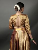 Molten Gold Tissue Silk Lehenga  (Set of 2) - Image 2