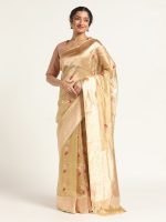 Sea Green Banarasi Handloom Tissue Silk Saree