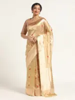 Sea Green Banarasi Handloom Tissue Silk Saree