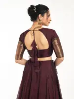 Brown Silk Lehenga Set of 2 - Image 2