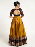 Mustard Yellow Silk Lehenga ( Set of 2 ) - Image 4