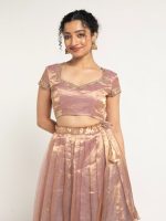Lavender Tissue silk Lehenga ( Set of 2) - Image 2