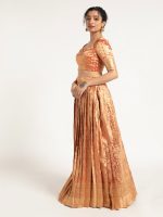 Orange Tissue Silk Lehenga Set of 2 - Image 3