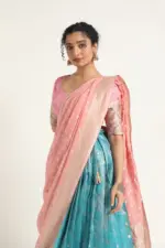 Peach Georgette Dupatta - Image 2