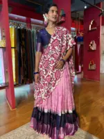 Pink Silk Lehenga Set OF 3