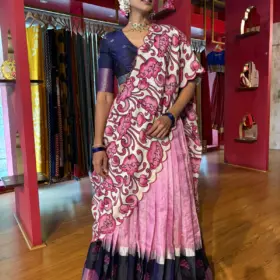 Pink Silk Lehenga Set OF 3