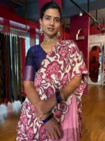 Pink Silk Lehenga Set OF 3 - Image 3