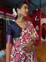 Pink Silk Lehenga Set OF 3 - Image 2